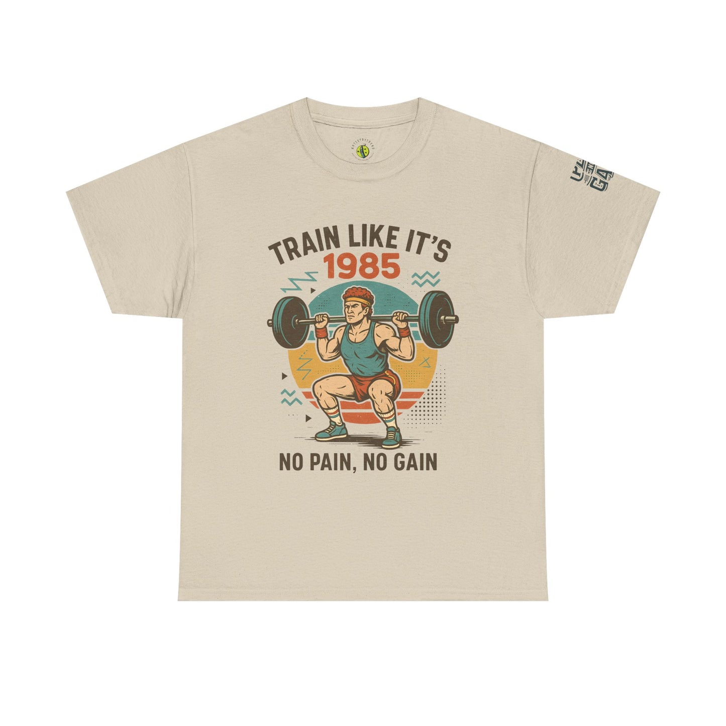 Vintage Fitness Tee - Train Like It's 1985, Gym Shirt, Workout Apparel, Motivational T-Shirt, Fitness Gift, Retro Style