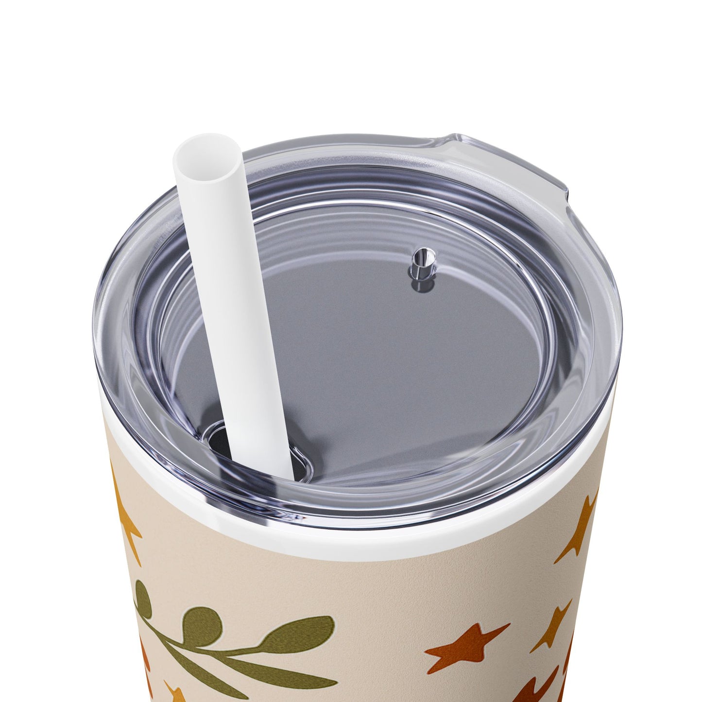 Stay Wild Skinny Tumbler, 20oz Floral Drinkware, Perfect for Summer Sips, Travel Mugs, Eco-Friendly Gift, Camping Accessories