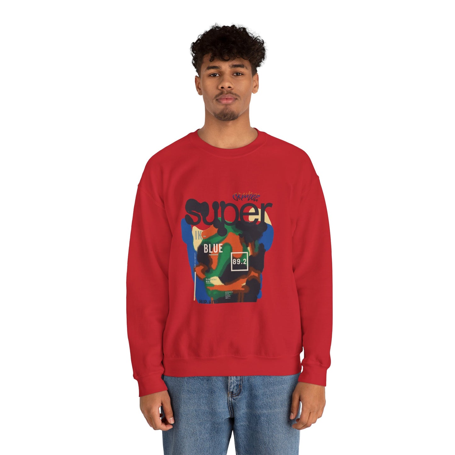 Men’s X Graphic Crewneck Sweatshirt, Cozy Pullover for Casual Wear, Gift for Friends, Streetwear Style Sweatshirt