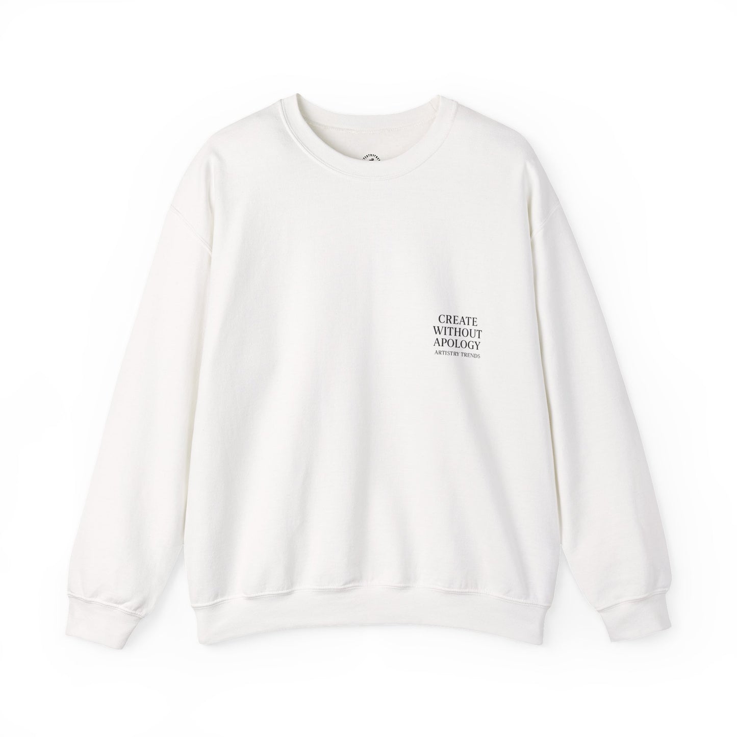 Create Without Apology Streetwear Crewneck Sweatshirt for Men