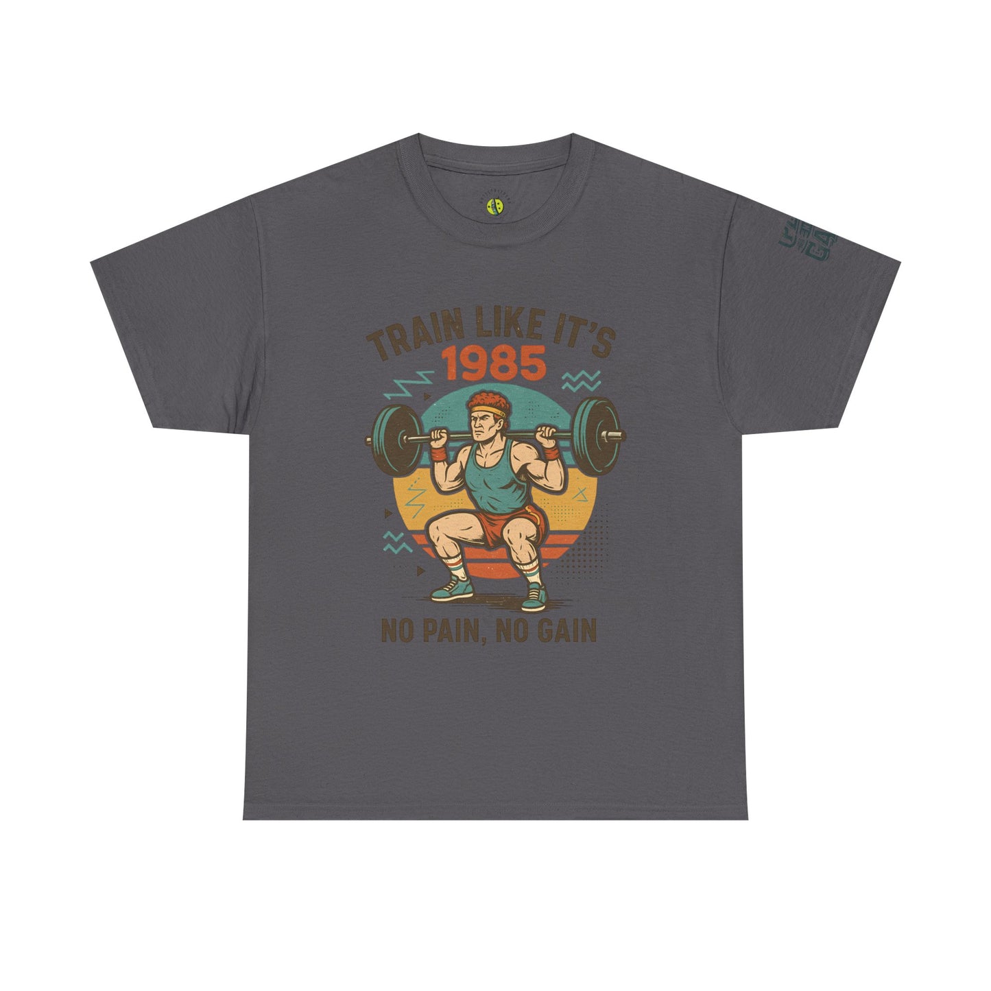 Vintage Fitness Tee - Train Like It's 1985, Gym Shirt, Workout Apparel, Motivational T-Shirt, Fitness Gift, Retro Style