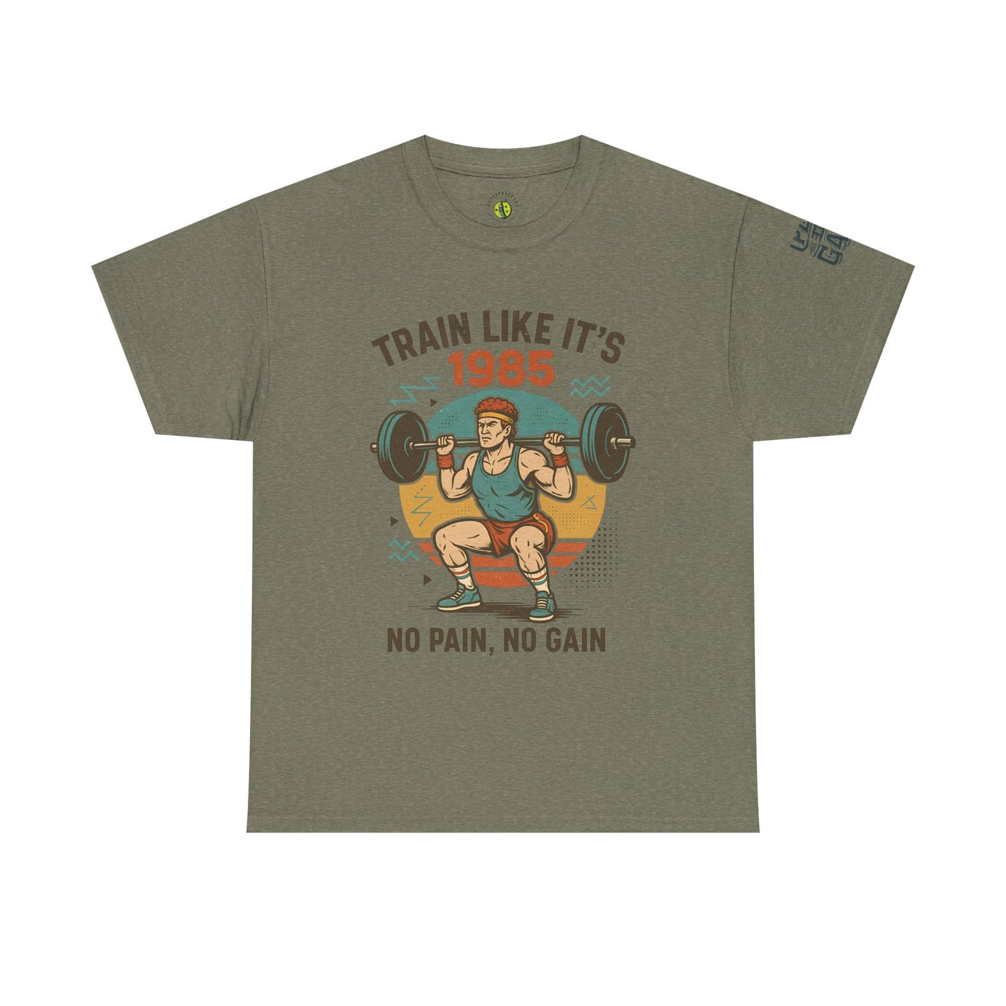Vintage Fitness Tee - Train Like It's 1985, Gym Shirt, Workout Apparel, Motivational T-Shirt, Fitness Gift, Retro Style