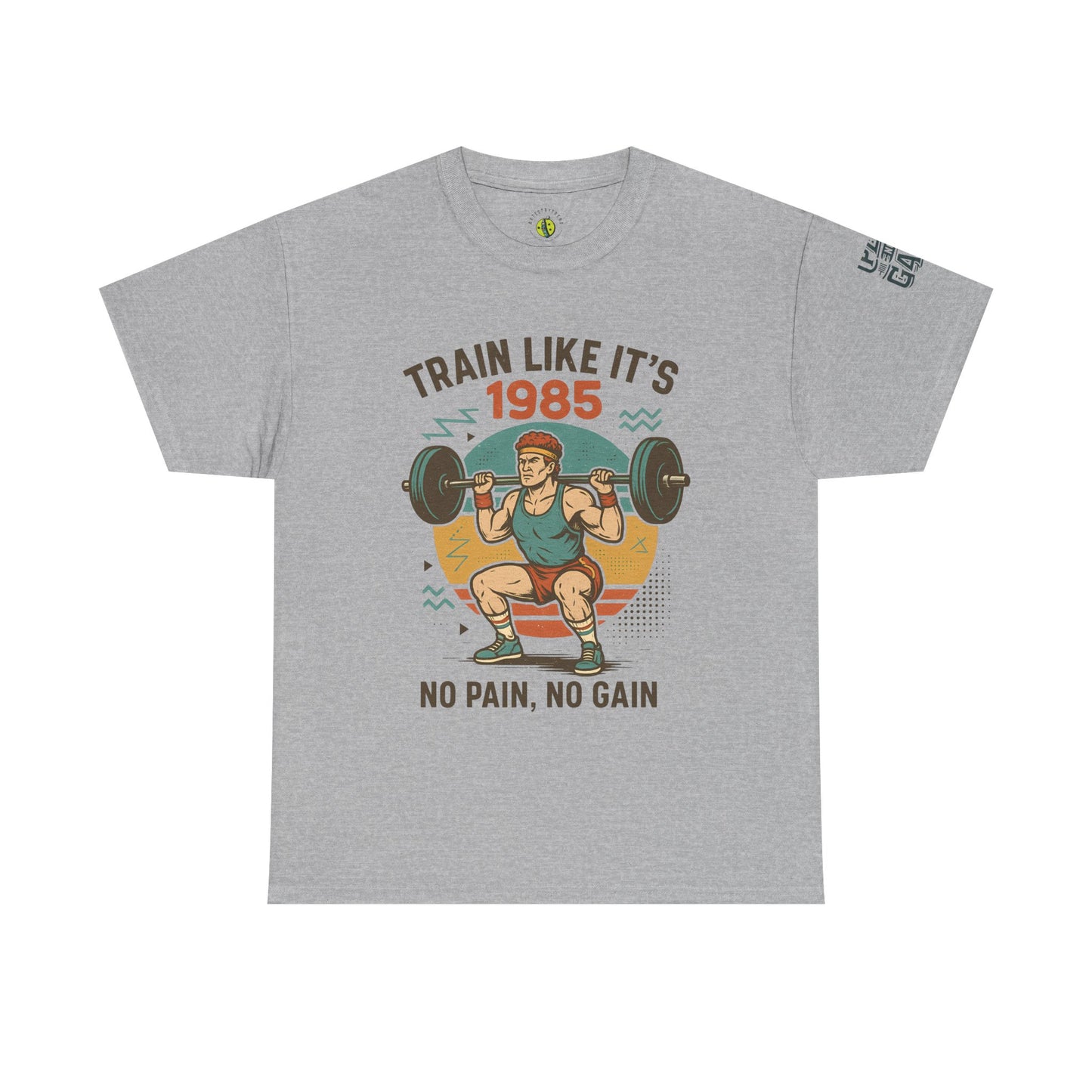 Vintage Fitness Tee - Train Like It's 1985, Gym Shirt, Workout Apparel, Motivational T-Shirt, Fitness Gift, Retro Style