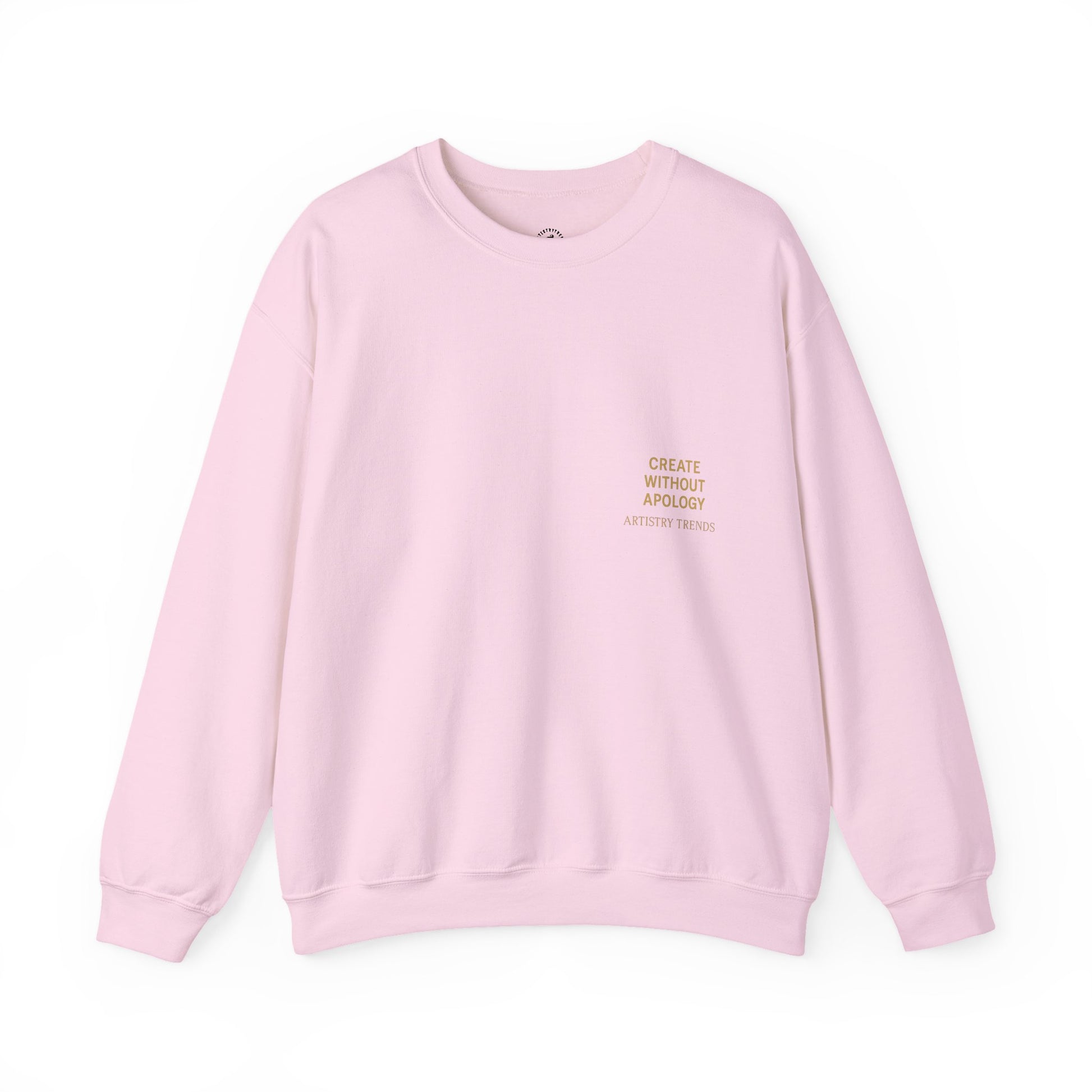 Create Without Apology Streetwear Crewneck Sweatshirt for Men