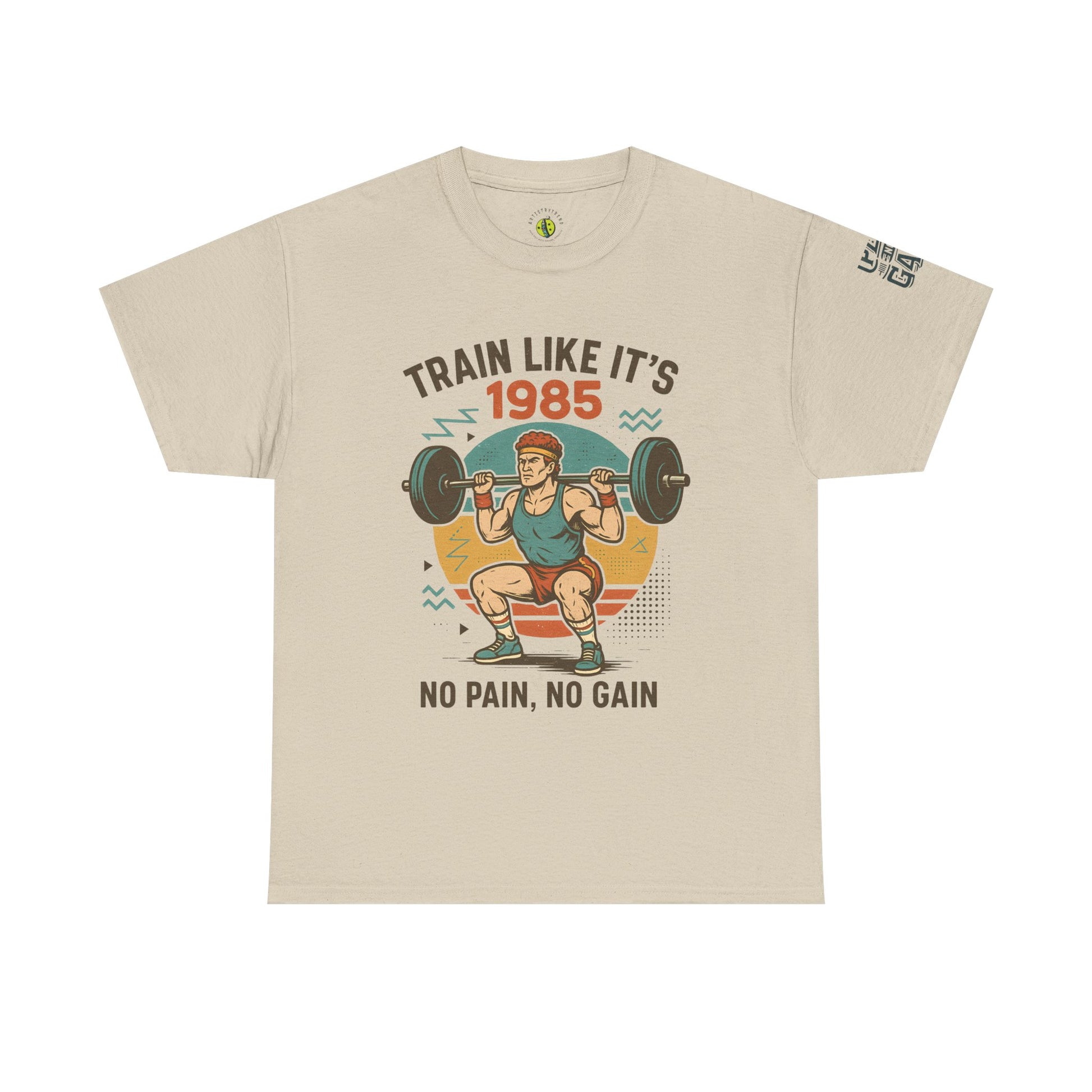 Vintage Fitness Tee - Train Like It's 1985, Gym Shirt, Workout Apparel, Motivational T-Shirt, Fitness Gift, Retro Style