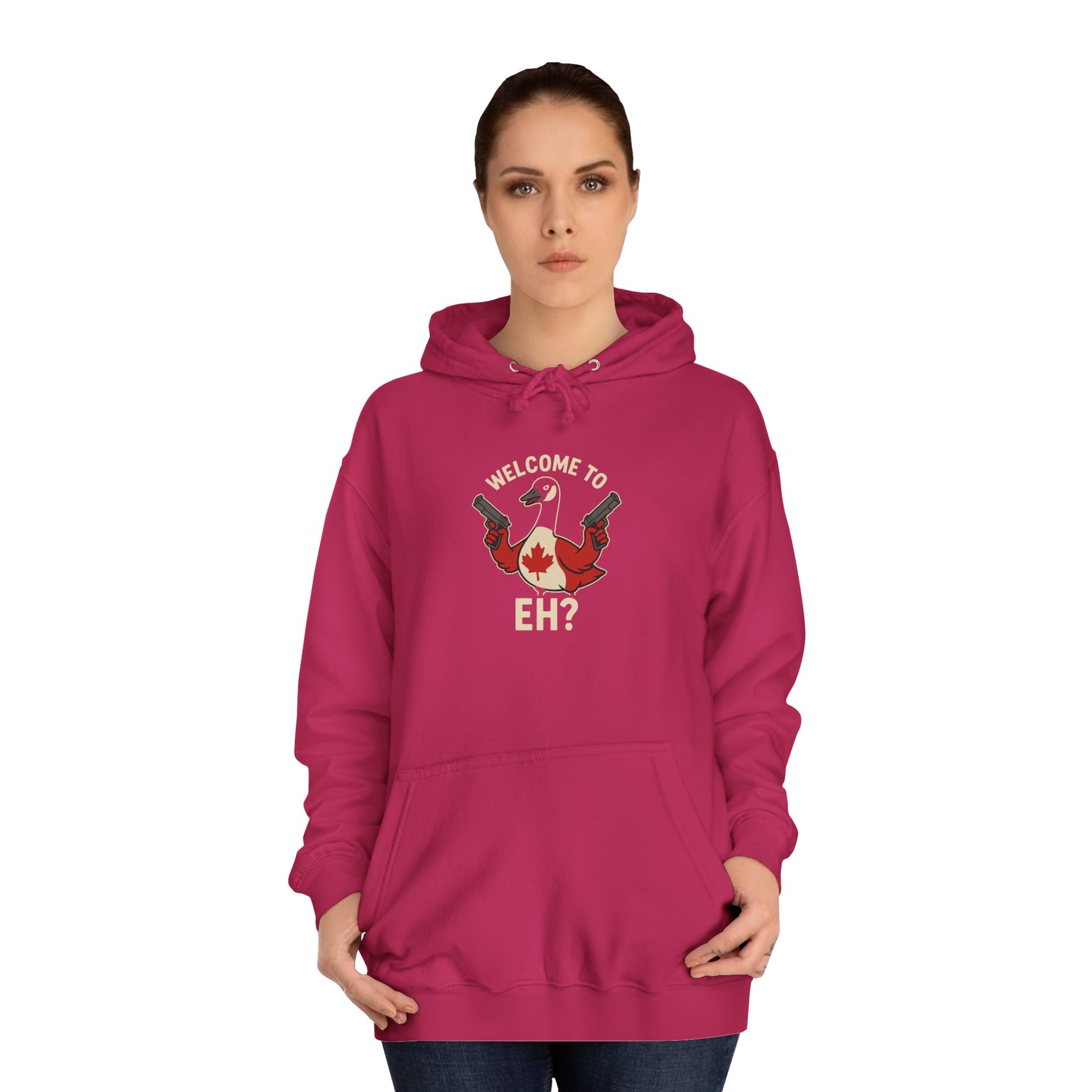 BolAngry Goose Unisex College Hoodie, Canadian Goose, Team Canada Gift Idea Sweatshirt, Patriotic Tee, Canadian Animal Pun Hoodie, Sarcastic