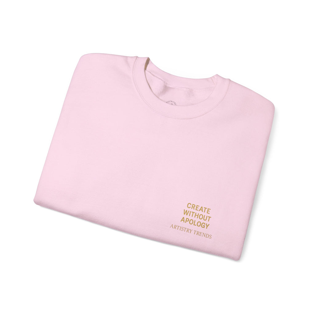 Create Without Apology Streetwear Crewneck Sweatshirt for Men