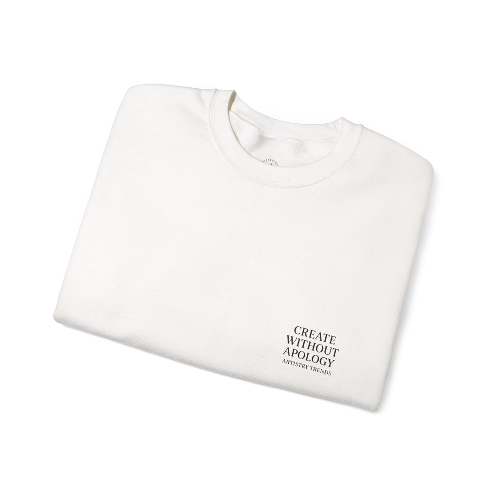 Create Without Apology Streetwear Crewneck Sweatshirt for Men