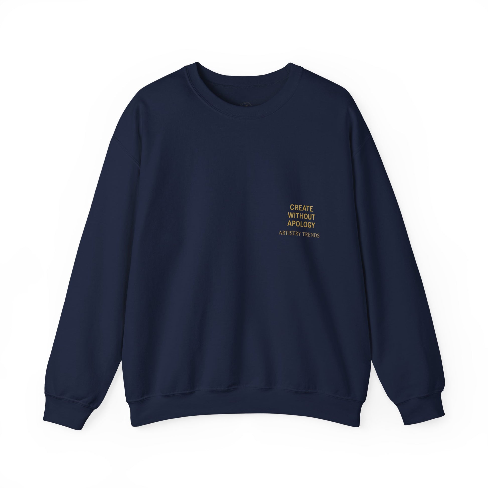 Create Without Apology Streetwear Crewneck Sweatshirt for Men