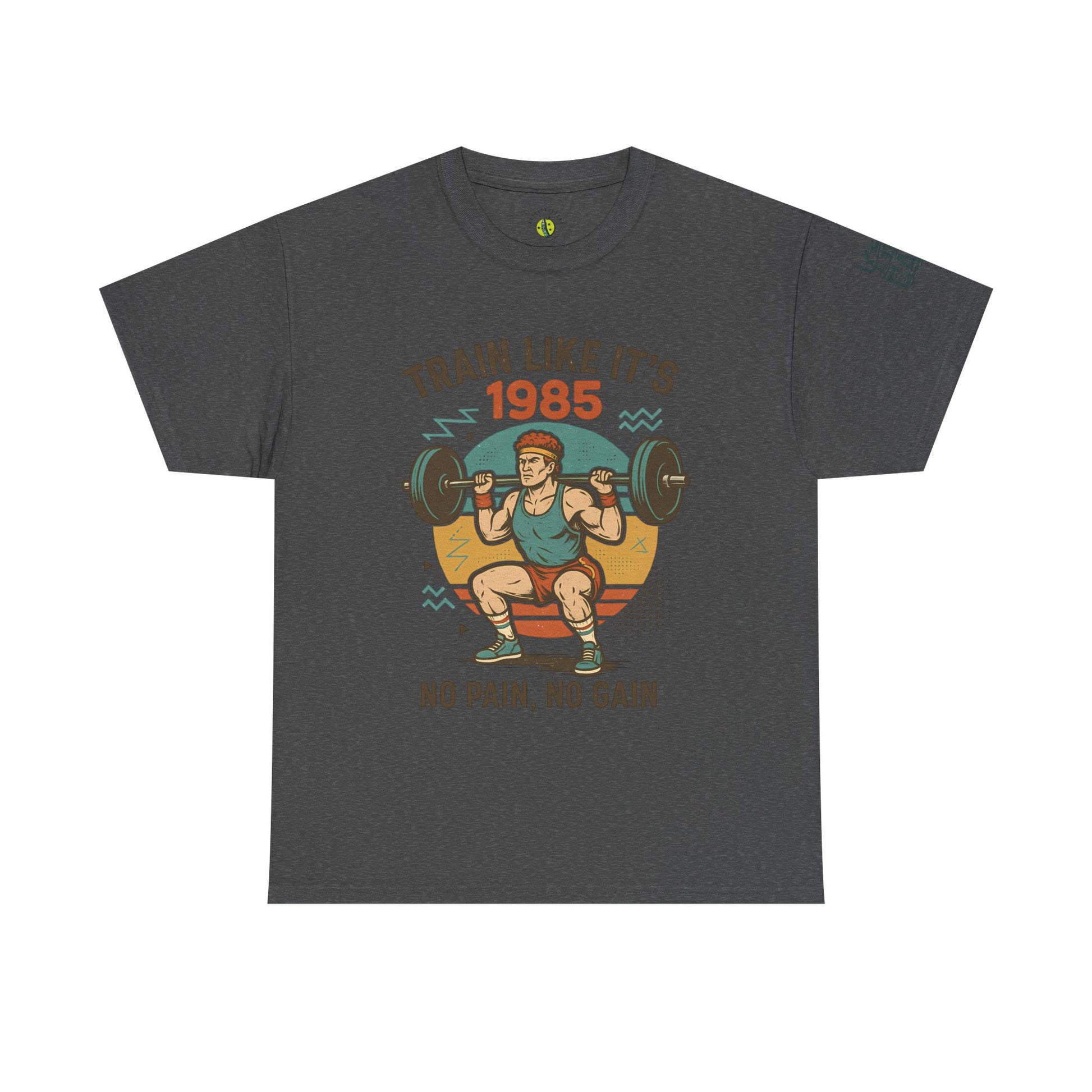 Vintage Fitness Tee - Train Like It's 1985, Gym Shirt, Workout Apparel, Motivational T-Shirt, Fitness Gift, Retro Style