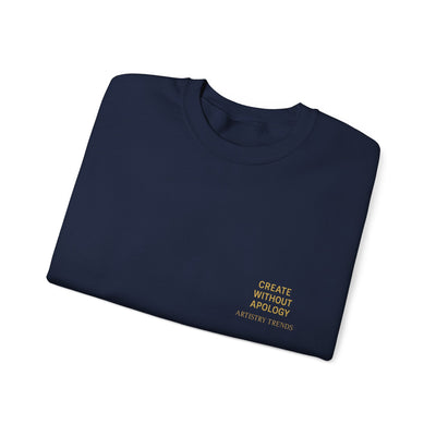 Create Without Apology Streetwear Crewneck Sweatshirt for Men