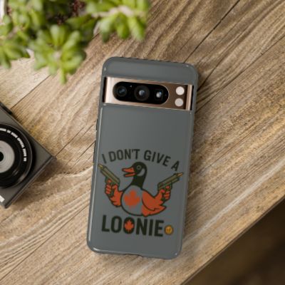 Funny Phone Case, Quirky Cell Cover, Canada Ducks, Gift for Him, Loonie Humor, Unique Accessories for Celebrations