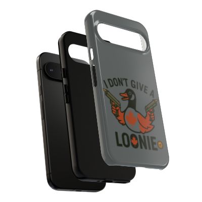 Funny Phone Case, Quirky Cell Cover, Canada Ducks, Gift for Him, Loonie Humor, Unique Accessories for Celebrations