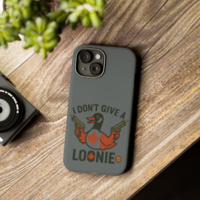 Funny Phone Case, Quirky Cell Cover, Canada Ducks, Gift for Him, Loonie Humor, Unique Accessories for Celebrations