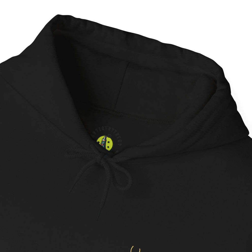 limited edition Minimalist Symbol Hoodie - Bold Design with X on Sleeve, Subtle Chest Symbol, Heavy Blend Sweatshirt, Unique Apparel