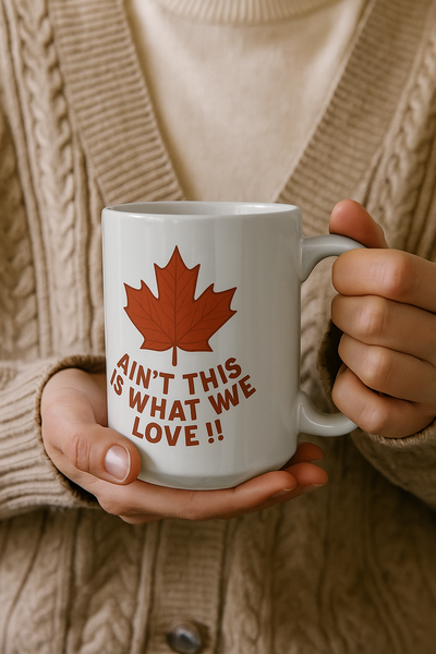 Maple Leaf Ceramic Mug | Canada Day Coffee Cup | Autumn Gift Cup