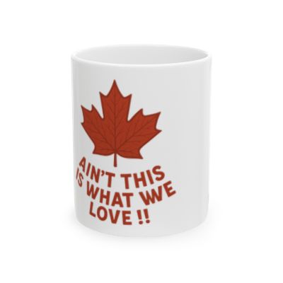 Maple Leaf Ceramic Mug | Canada Day Coffee Cup | Autumn Gift Cup
