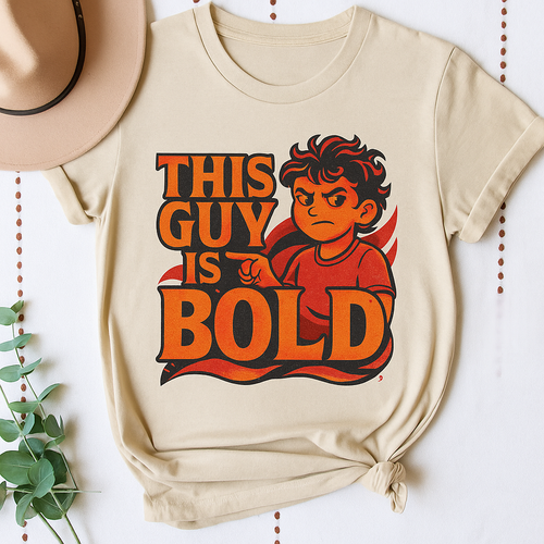 Bold Statement T-Shirt, Garment-Dyed Tee, Fun Graphic Tee for Kids, Birthday Gift, Casual Wear, Youth Apparel