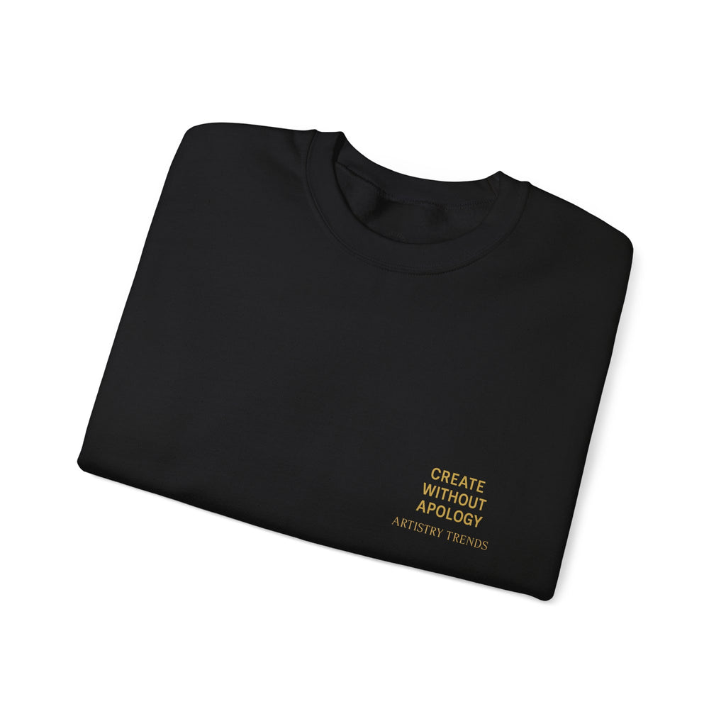 Create Without Apology Streetwear Crewneck Sweatshirt for Men