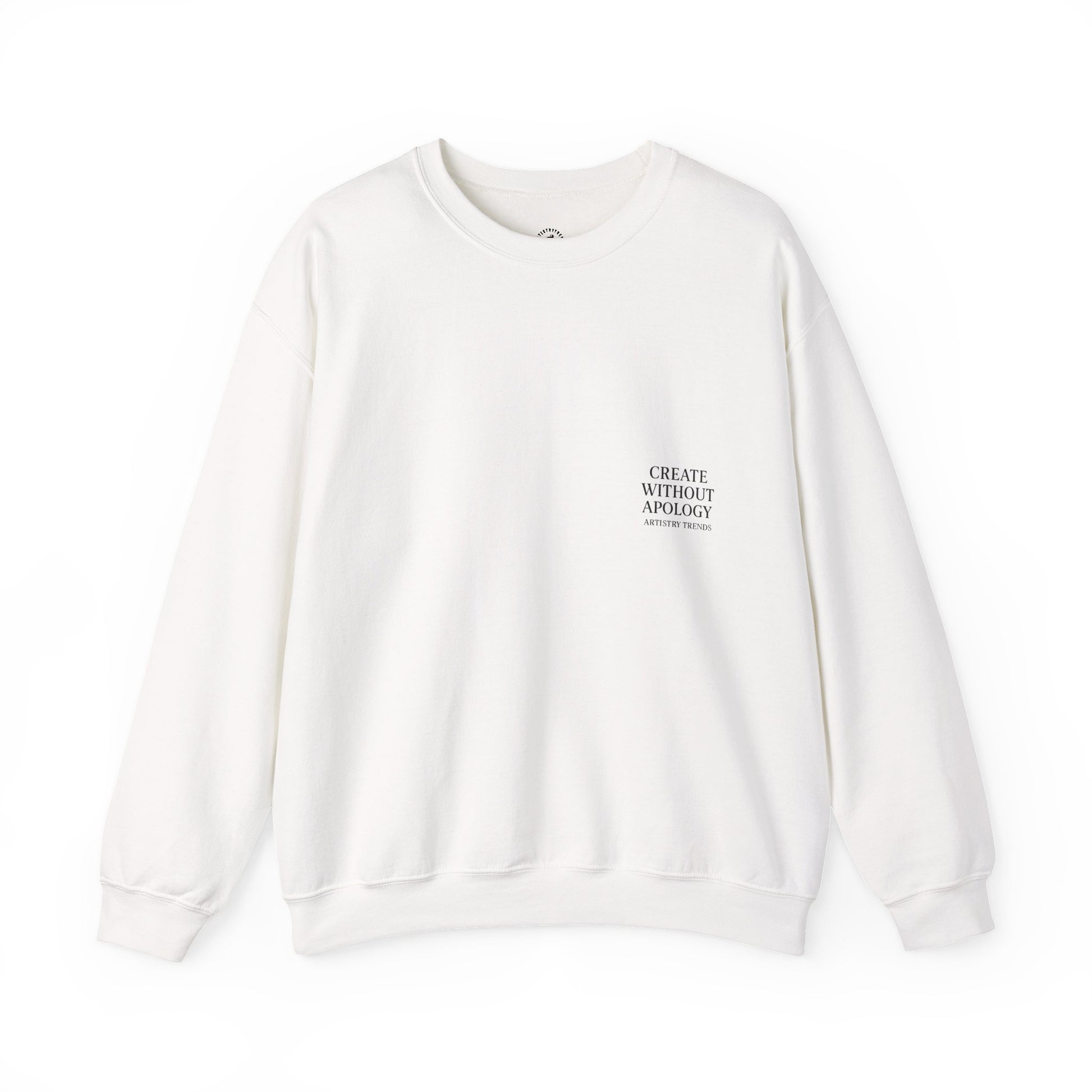 Create Without Apology Streetwear Crewneck Sweatshirt for Men