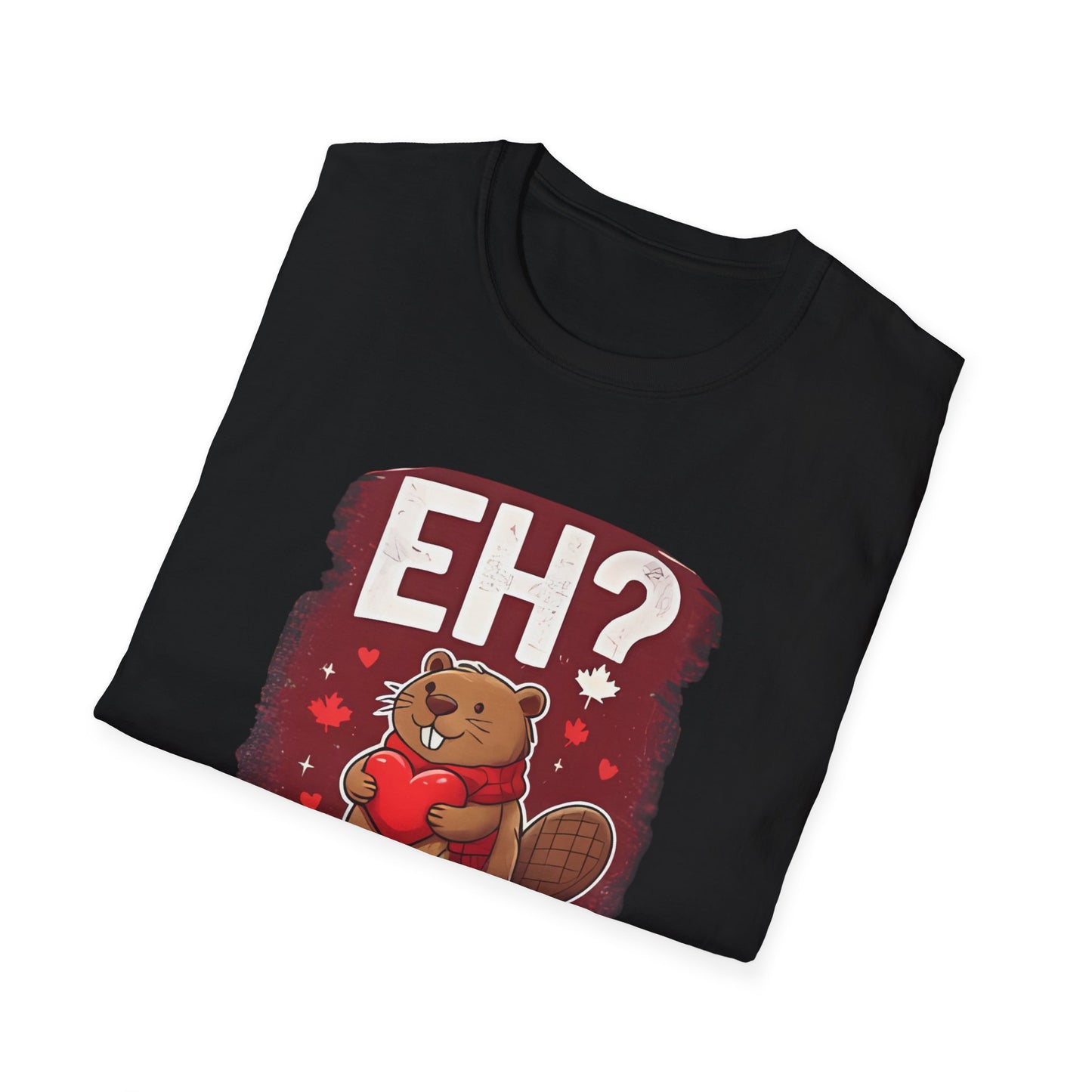 Eh? Be My Valentine Beaver T-Shirt | Valentine Beaver Heart Design