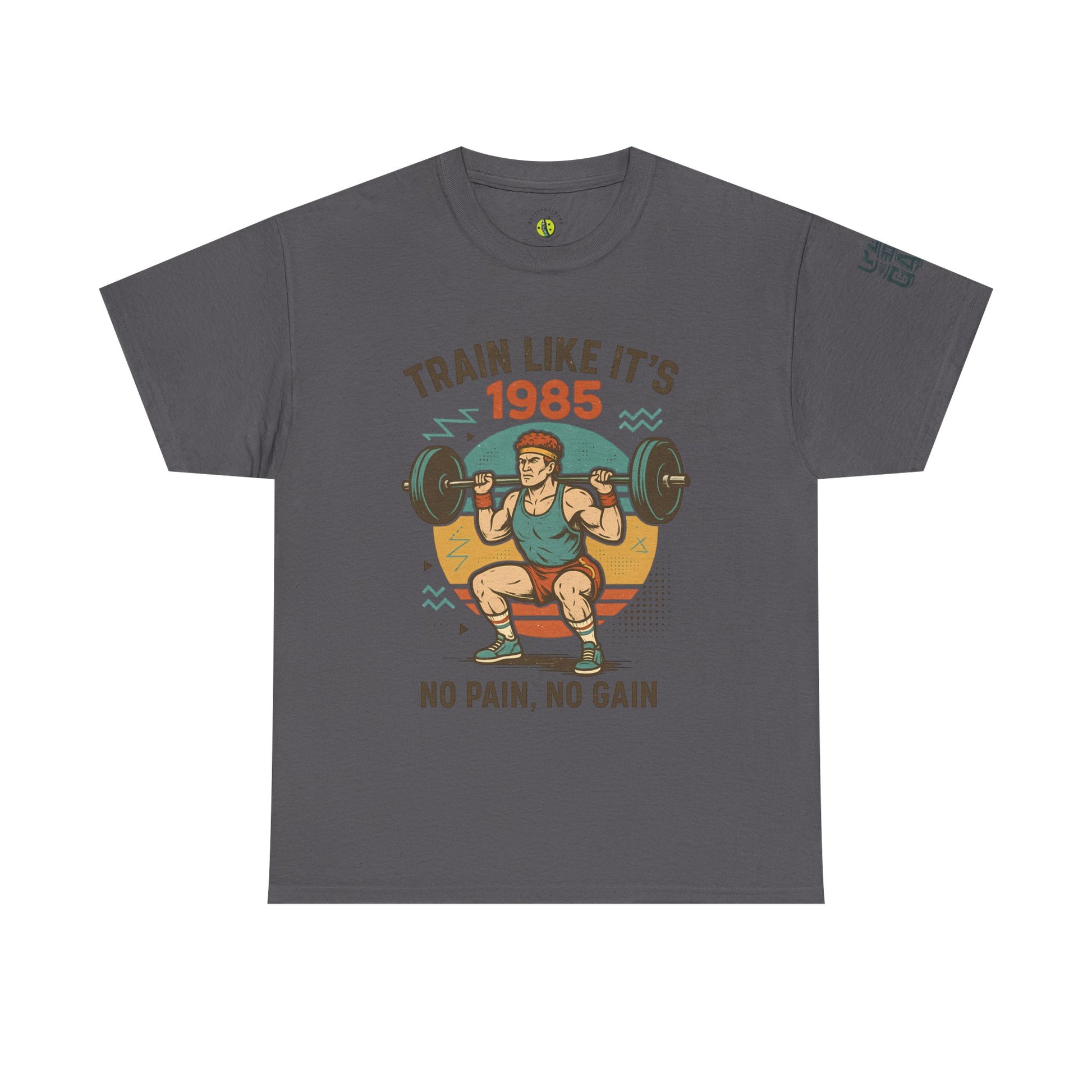 Vintage Fitness Tee - Train Like It's 1985, Gym Shirt, Workout Apparel, Motivational T-Shirt, Fitness Gift, Retro Style