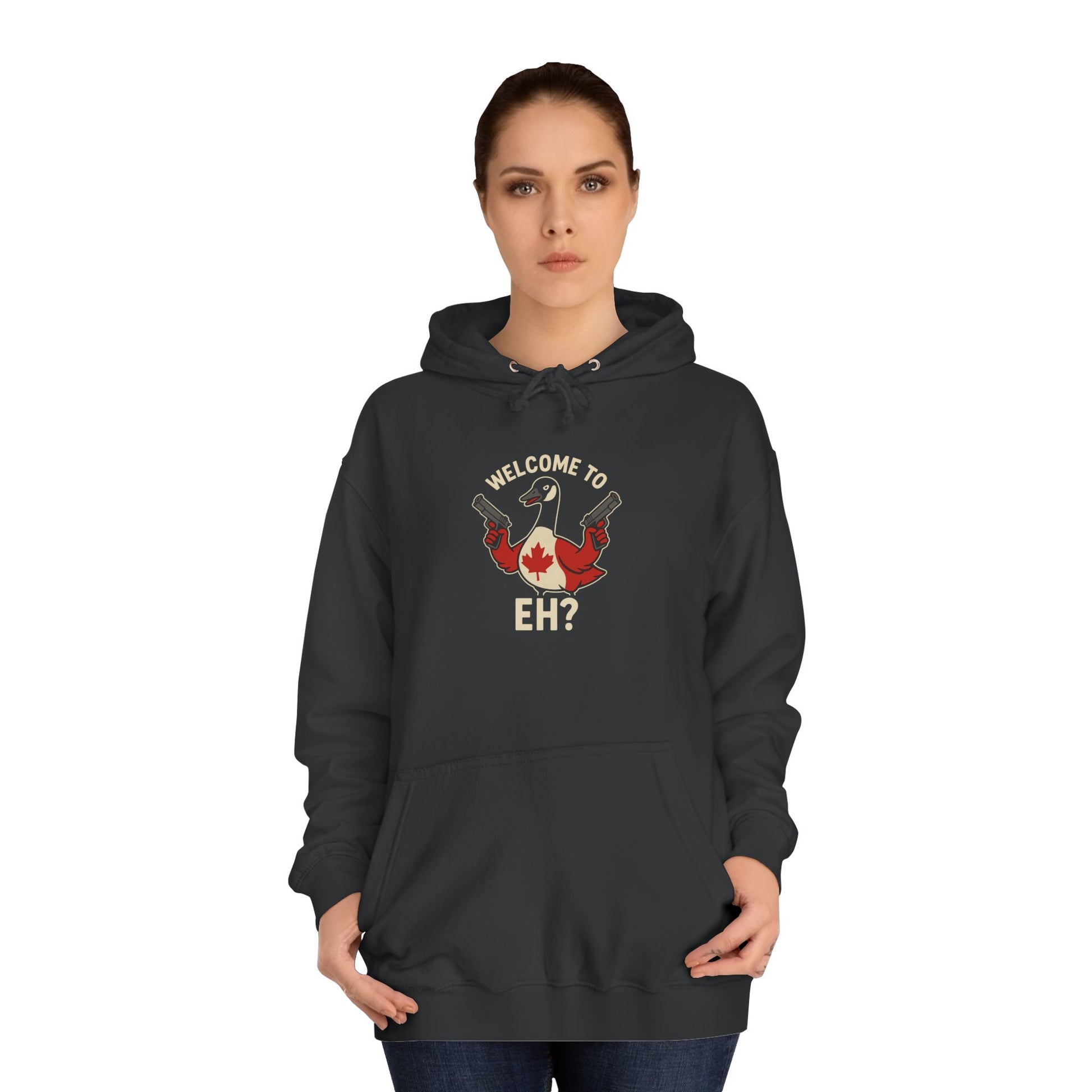 BolAngry Goose Unisex College Hoodie, Canadian Goose, Team Canada Gift Idea Sweatshirt, Patriotic Tee, Canadian Animal Pun Hoodie, Sarcastic