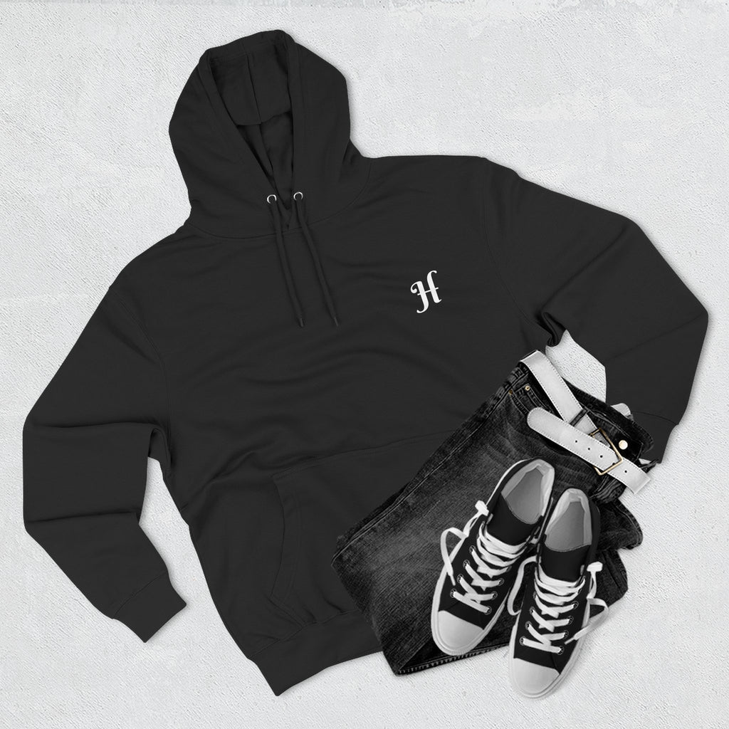 Three-Panel Fleece Hoodie - Let's Swap Out Relaxation with Hustle Quote Men's Streetwear