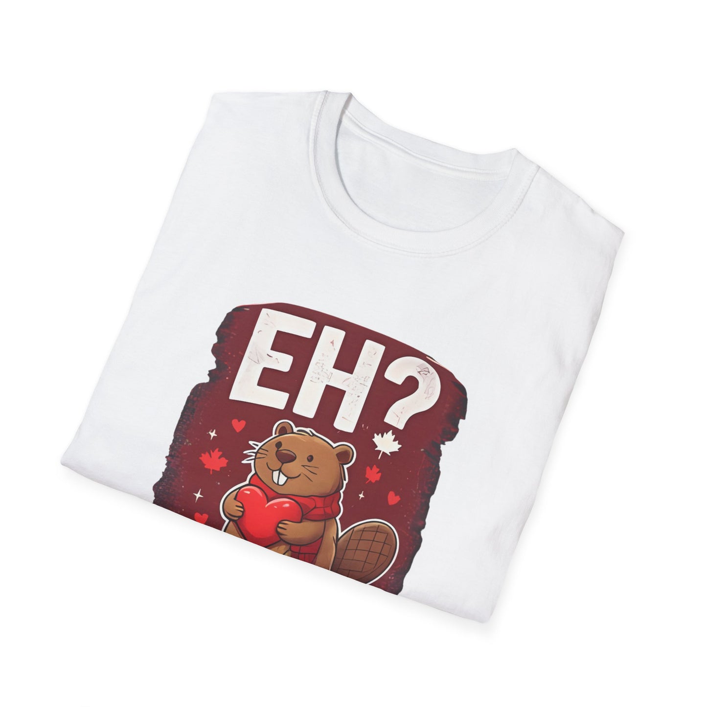 Eh? Be My Valentine Beaver T-Shirt | Valentine Beaver Heart Design