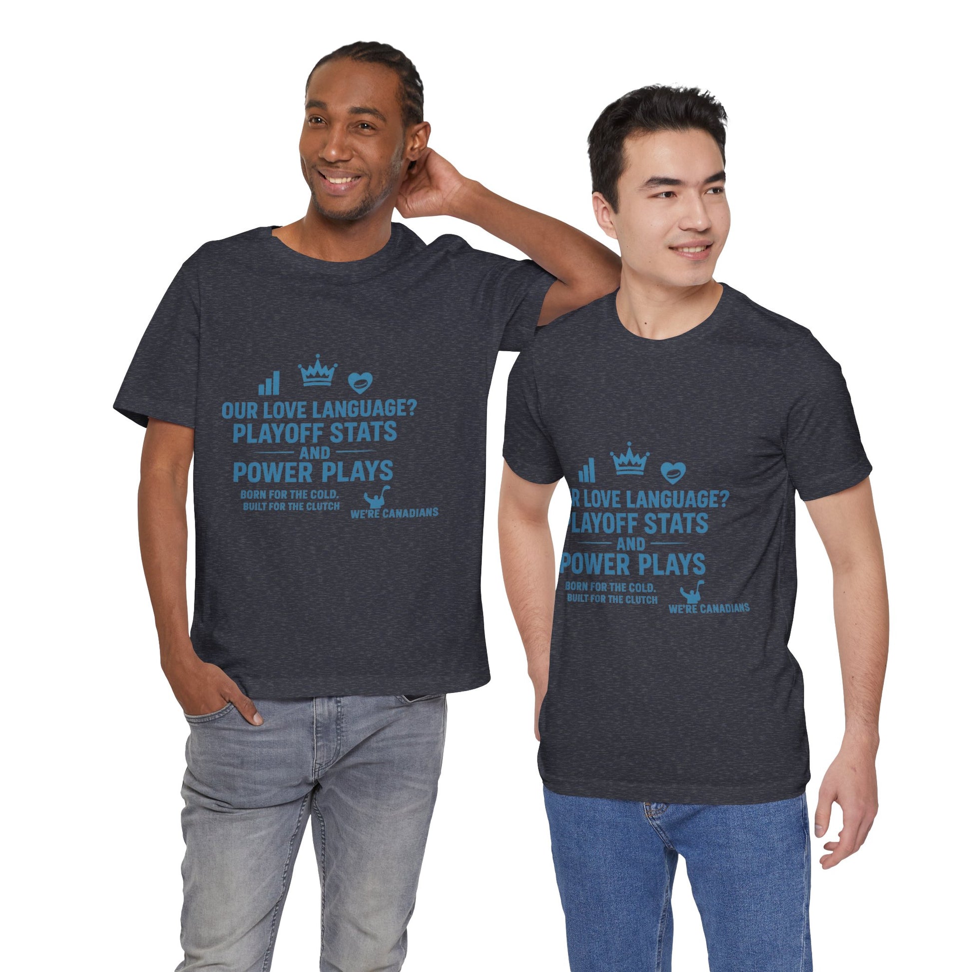 Hockey Love Language Tee, Unisex Sports T-Shirt, Canadian Pride Apparel, Gift for Hockey Fans, Winter Sports Clothing