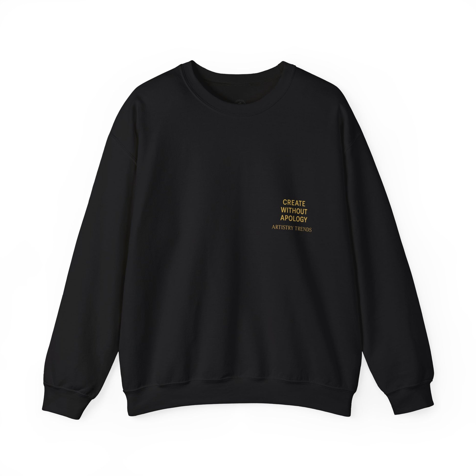 Create Without Apology Streetwear Crewneck Sweatshirt for Men