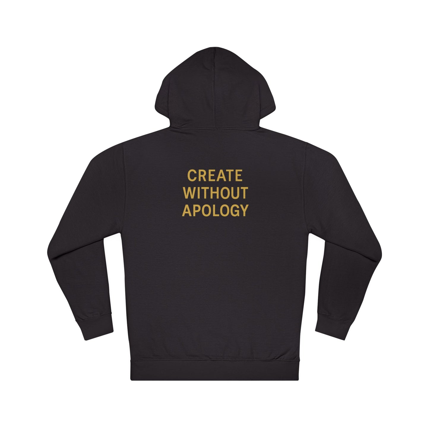 CREATE  Hooded Sweatshirt, Drop X1 Black Gold Edition, Graphic Hoodie, Men’s Hoodie