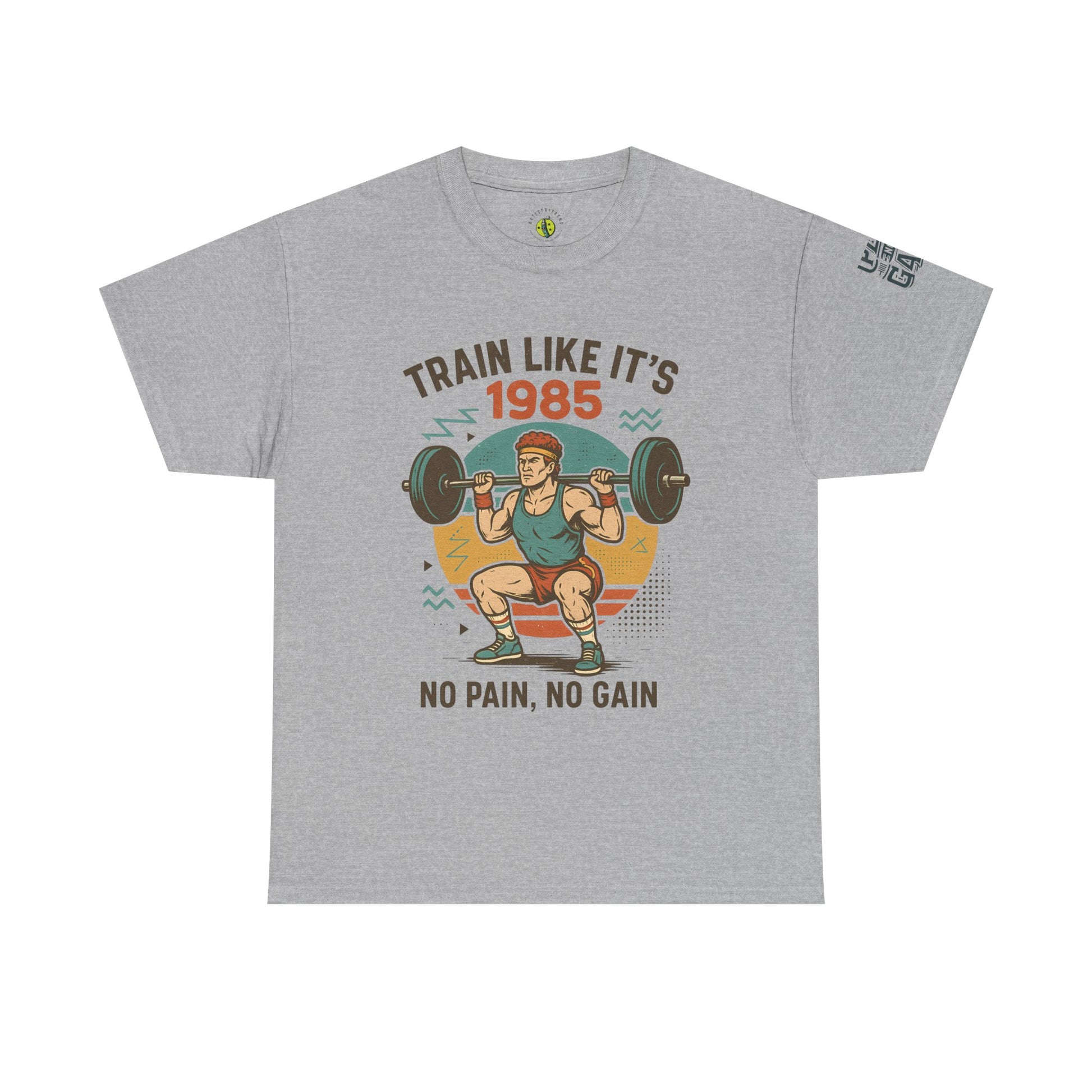 Vintage Fitness Tee - Train Like It's 1985, Gym Shirt, Workout Apparel, Motivational T-Shirt, Fitness Gift, Retro Style